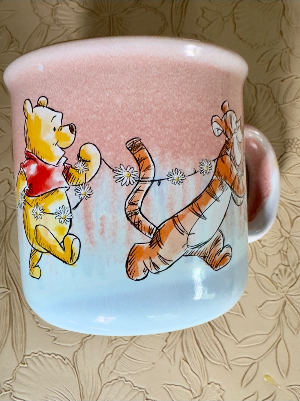 NWOT, Disney Winnie the Pooh and friends ceramic mug, 4”